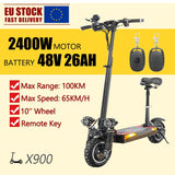 13inch Tire Fast Speed 100km/h Power Motor Scooter Long Range Easy Folding
