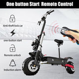 60V 5600W Dual Drive Electric Scooter 80km/h Foldable with Seat