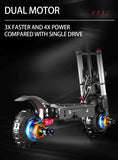 60V 5600W Dual Drive Electric Scooter 80km/h Foldable with Seat