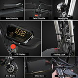 60V 5600W Dual Drive Electric Scooter 80km/h Foldable with Seat