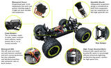 RC Car 1:16 30MPH 2.4G 4WD RC Monster Truck Remote Control High-Speed Drift Monster