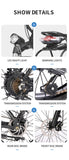 Folding Electric Bicycle Fat Tire Mountain  Ebike 20 Inch