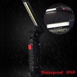 LED Tactical Flashlight USB Rechargeable Torch Waterproof Magnetic