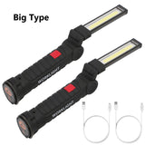 LED Tactical Flashlight USB Rechargeable Torch Waterproof Magnetic