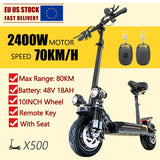 13inch Tire Fast Speed 100km/h Power Motor Scooter Long Range Easy Folding