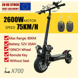 13inch Tire Fast Speed 100km/h Power Motor Scooter Long Range Easy Folding