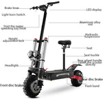 13inch Tire Fast Speed 100km/h Power Motor Scooter Long Range Easy Folding