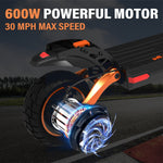 600W Super Motor Up To 50KM/H Off Road Tires Electric Scooter 48V 15AH Disc Brakes