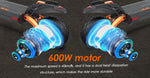 600W Super Motor Up To 50KM/H Off Road Tires Electric Scooter 48V 15AH Disc Brakes