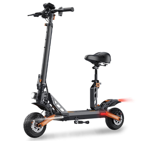 600W Super Motor Up To 50KM/H Off Road Tires Electric Scooter 48V 15AH Disc Brakes