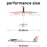 PhoenixS plane Streamline ABS Plastic Fuselage with 1600MM Wingspan EPO Glider remote control