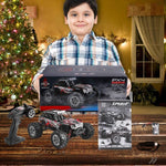 4WD IPX4 Waterproof RC Monster Truck Rock Crawler with Headlights