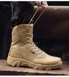 High-Quality Leather Military Combat Boots