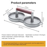 Aluminum Double Burger Press