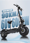 13inch Tire Fast Speed 100km/h Power Motor Scooter Long Range Easy Folding