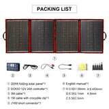 18V 80W 100W 200W Portable Solar Panel With 12V Controller