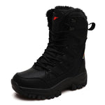 Leather Combat Boots for Men and Women Military Snow Boots