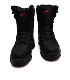 Leather Combat Boots for Men and Women Military Snow Boots