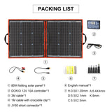 18V 80W 100W 200W Portable Solar Panel With 12V Controller