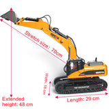 Full Metal Huina 1580 V4 RC Excavator