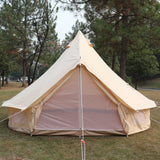 4-12 Person Waterproof Cotton Canvas Bell Tent W/ Stove Hole