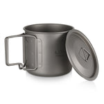 3 Pieces Titanium 750ml Pot Cookware Set - activityasset