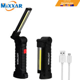 LED Tactical Flashlight USB Rechargeable Torch Waterproof Magnetic