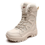 Leather Combat Boots for Men and Women Military Snow Boots