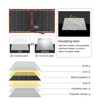 18V 80W 100W 200W Portable Solar Panel With 12V Controller