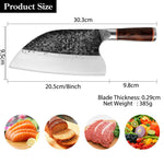 Handmade High Carbon Steel Forged Butcher knife Meat Cleaver