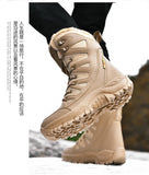 Leather Combat Boots for Men and Women Military Snow Boots