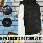 9 Areas Heated Hooded Vest Waterproof