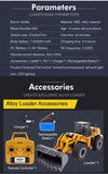 Remote Control Metal Wheel Loader Front Loader