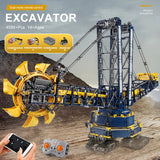 RC Motorized Bucket Wheel Excavator Building  Model