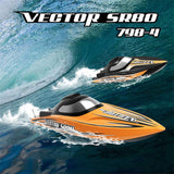 RC Boat Vector SR80 2.4GHZ 45MPH High Speed With Auto Roll Back Function ABS Plastic Hull