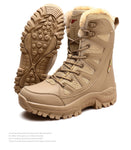 Leather Combat Boots for Men and Women Military Snow Boots