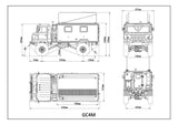 Military Truck Crawler Vehicle 4WD Electric Remote Control Model