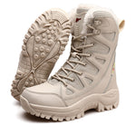 Leather Combat Boots for Men and Women Military Snow Boots