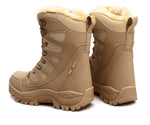 Leather Combat Boots for Men and Women Military Snow Boots