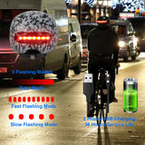 Electric Bike Lamp Back Light Kids Men Women Helmet - activityasset