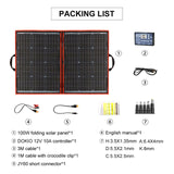 18V 80W 100W 200W Portable Solar Panel With 12V Controller