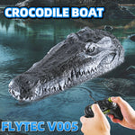 RC Boat Simulation Crocodile Head 2.4G Remote Control Joke Alligator