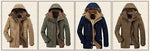 Winter Parkas Male Fur Trench Thick Jackets