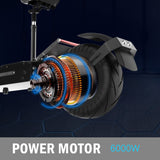 6000W Power Motor Electric Scooter 100km/h High Speed 13 inch Off Road Tire with Seat 30AH Strong Battery