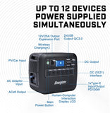 Energizer Portable Power Station Solar Generator Touch Screen - activityasset