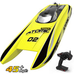 Atomic 45mph High-Speed Lake Racing Remote Control RC Boat 2.4Ghz  with ABS Unibody Blow Plastic Hull