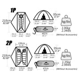 Naturehike Ultralight Camping Tents 1person 2person