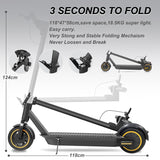 500W Electric Scooter 30KM/H Max Speed 50KM Range 36V 15AH Pneumatic Tire Smart Scooter with APP