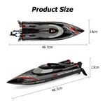 Remote Control Boat 2.4Ghz 55KM/H Brushless High-Speed Racing Boat Model Speedboat