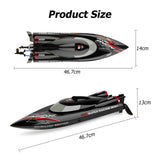 Remote Control Boat 2.4Ghz 55KM/H Brushless High-Speed Racing Boat Model Speedboat